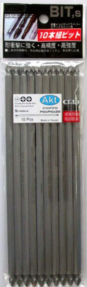 نوک پیچ گوشتی ساق 1/4 ستاره ای پنج پر 150 میلیمتری TS25 بسته 10 عددی